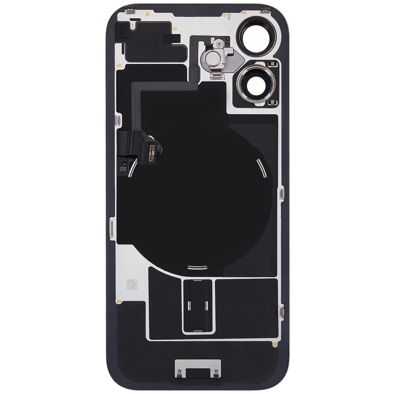 Back Glass w/ MagSafe Magnet & NFC & Flashlight Flex For iPhone 16 (Used OEM Pull: Grade C) (Pink) - Image 4