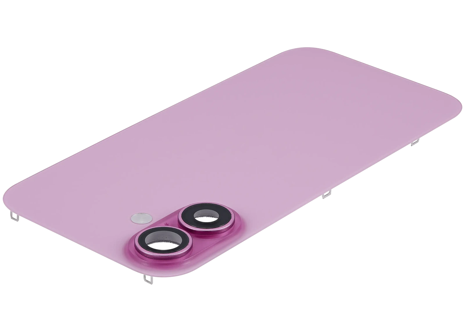 Back Glass w/ MagSafe Magnet & NFC & Flashlight Flex For iPhone 16 (Used OEM Pull: Grade C) (Pink) - Image 5