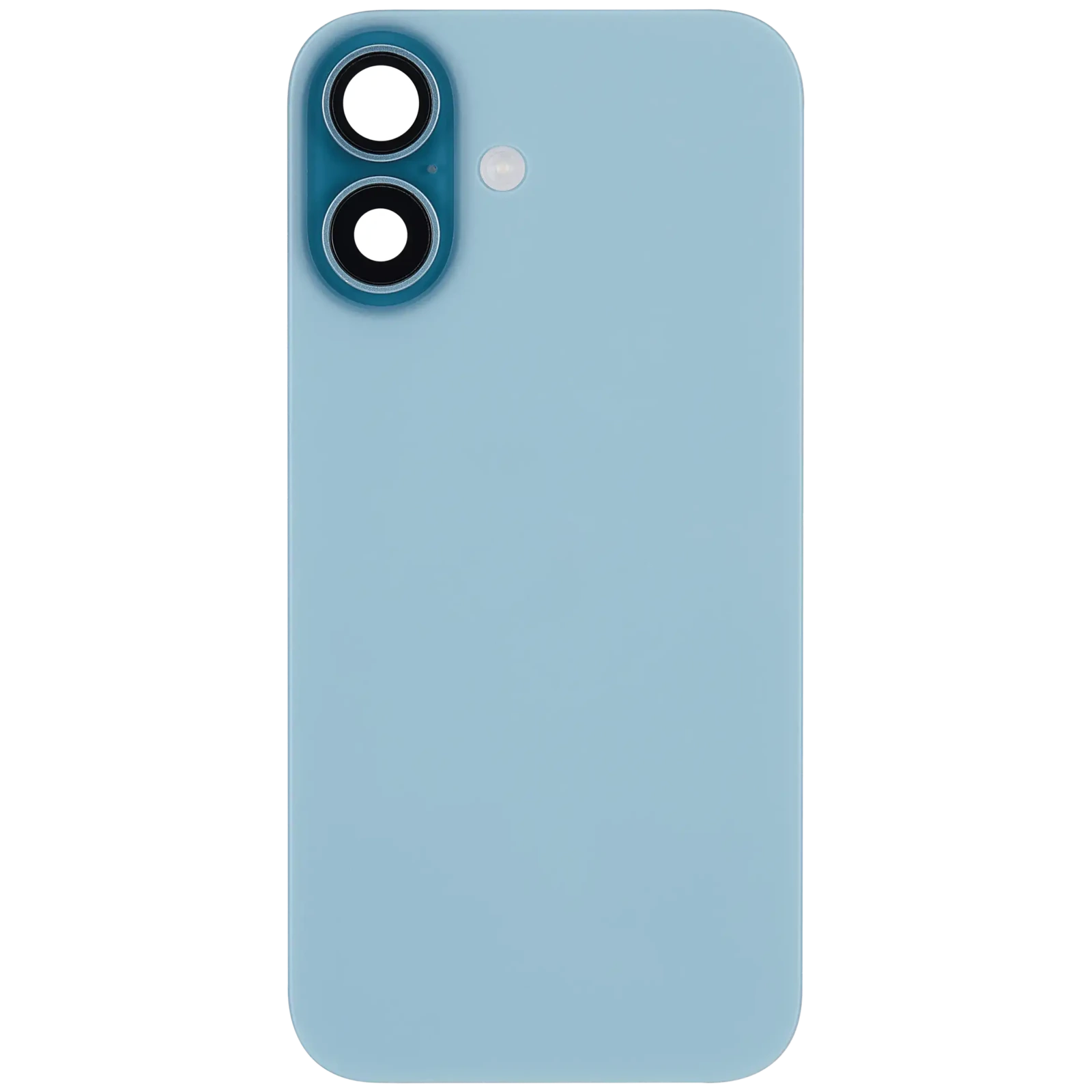 Back Glass w/ MagSafe Magnet & NFC & Flashlight Flex For iPhone 16 (Used OEM Pull: Grade C) (Teal) - Image 3