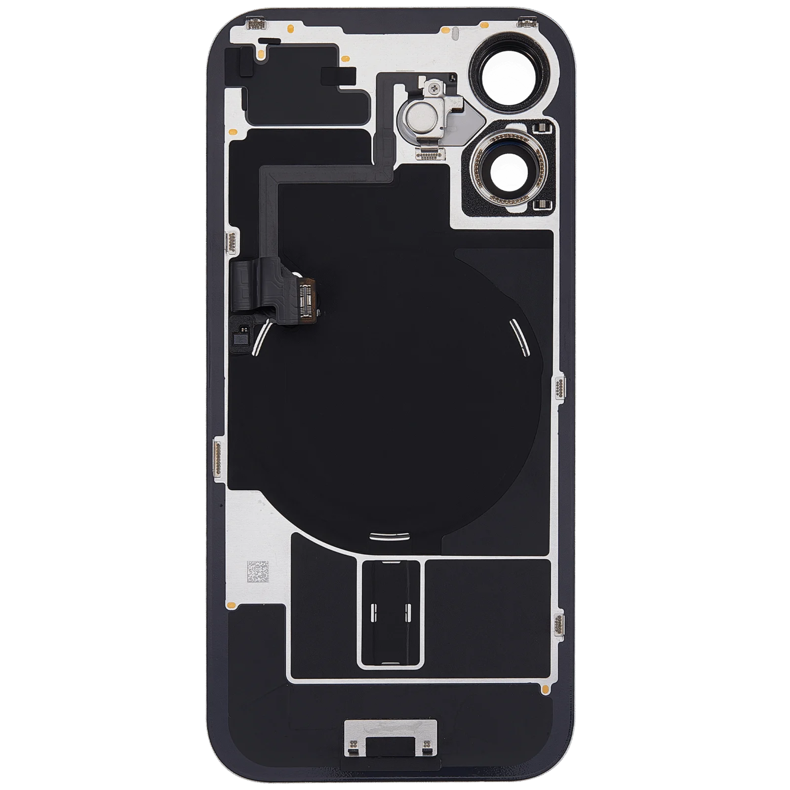 Back Glass w/ MagSafe Magnet & NFC & Flashlight Flex For iPhone 16 (Used OEM Pull: Grade C) (Teal) - Image 4