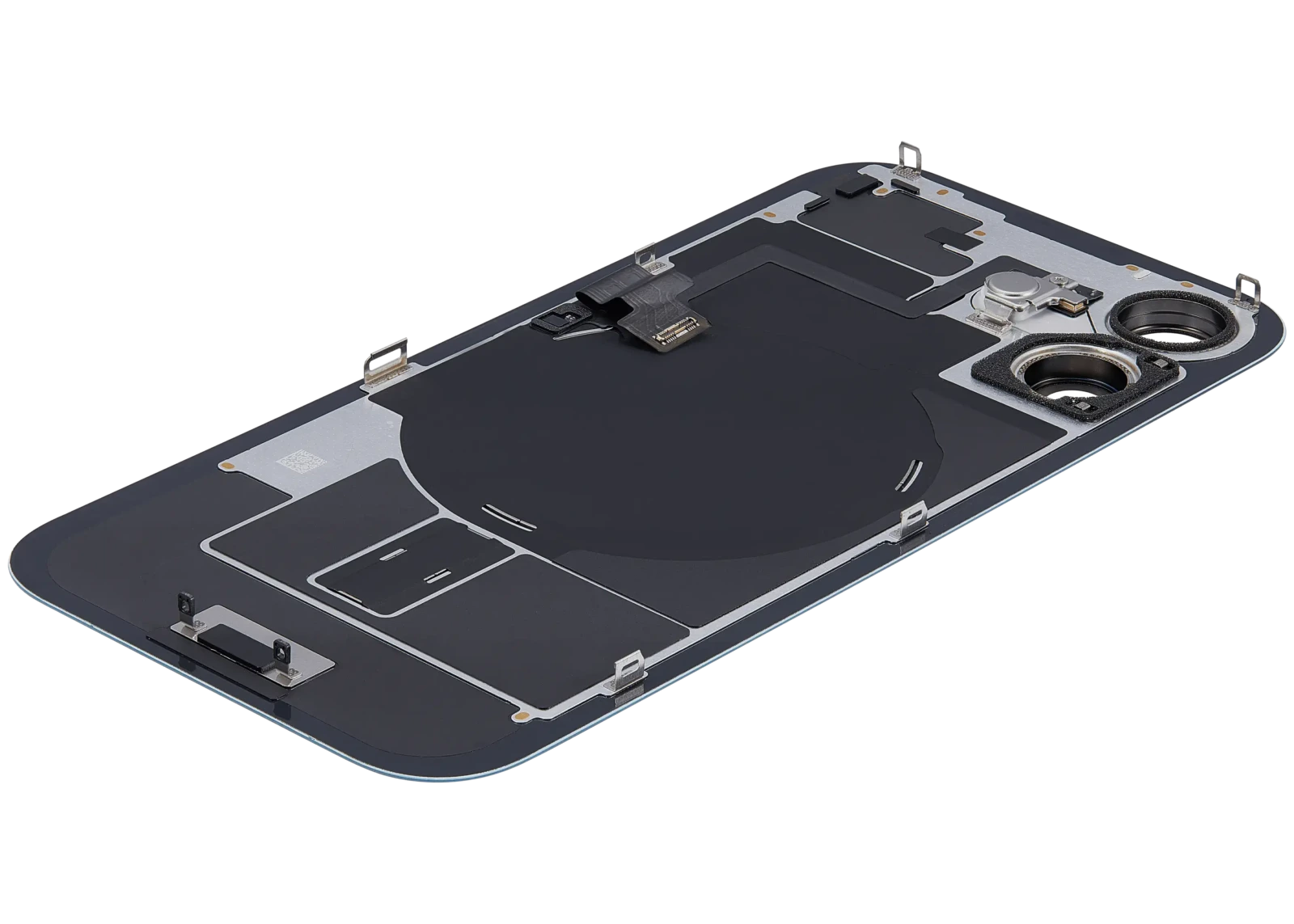Back Glass w/ MagSafe Magnet & NFC & Flashlight Flex For iPhone 16 (Used OEM Pull: Grade C) (Teal) - Image 6