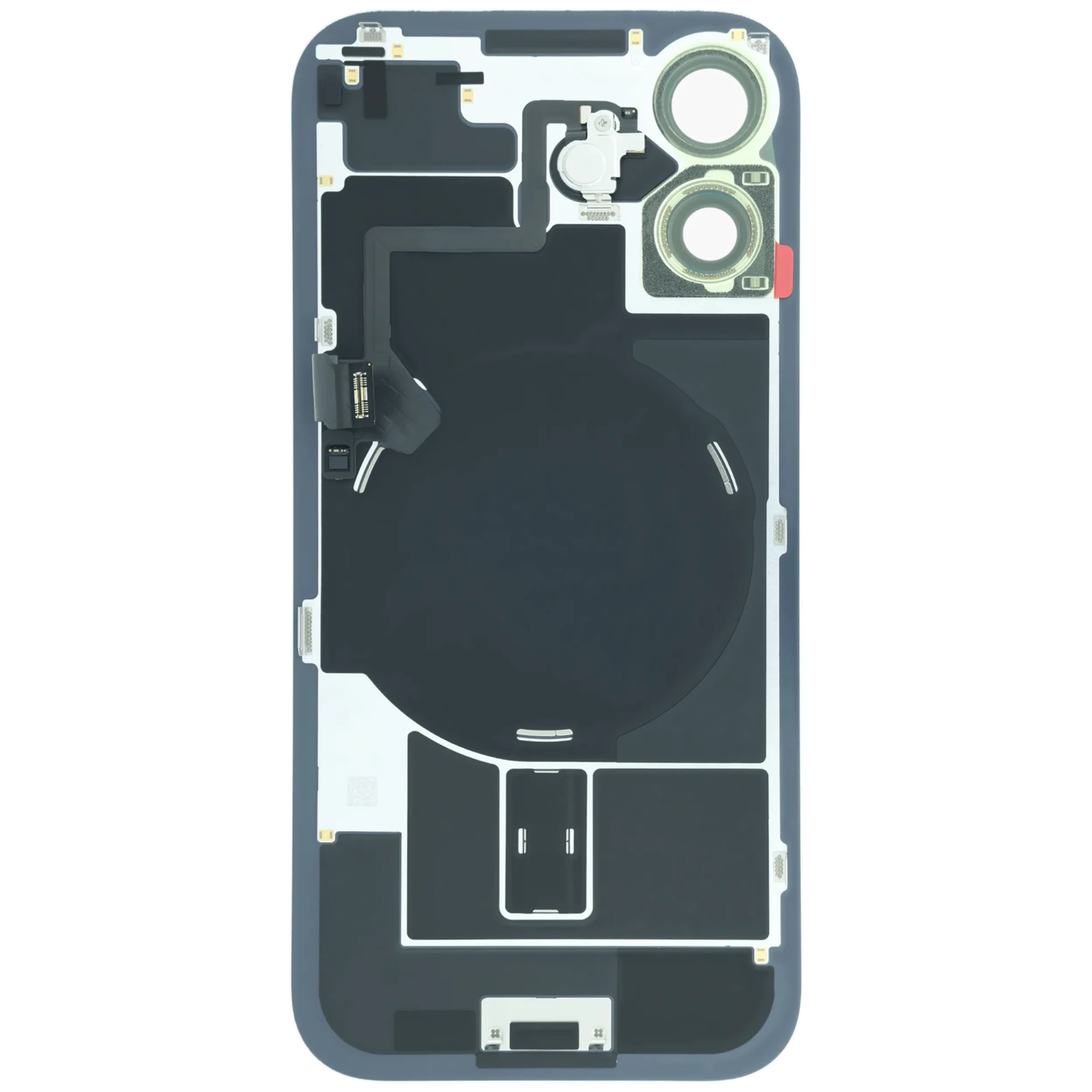 Back Glass w/ MagSafe Magnet & NFC For iPhone 17 (Service Pack) (Blue) - Image 4