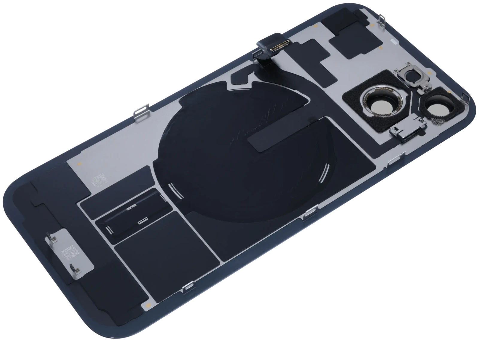 Back Glass with MagSafe Magnet & NFC & Flashlight Flex For iPhone 15 (Genuine OEM) (Black) - Image 6