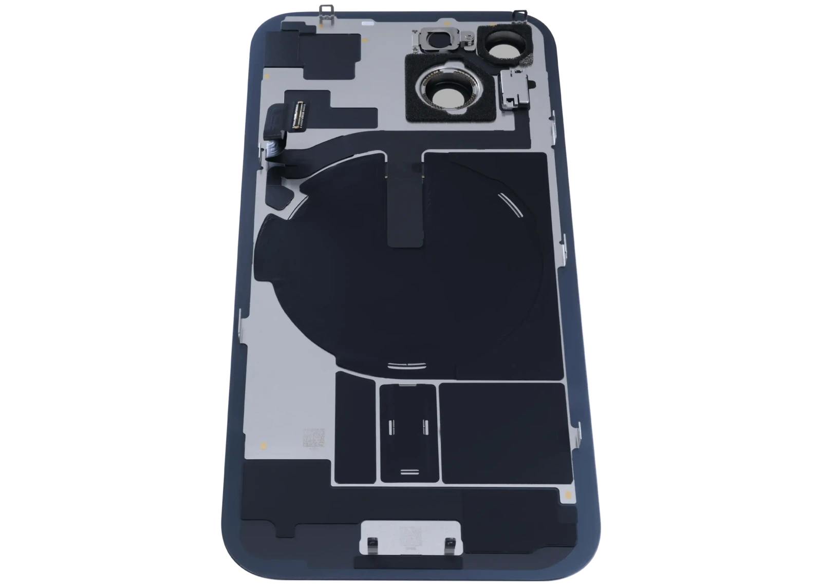 Back Glass with MagSafe Magnet & NFC & Flashlight Flex For iPhone 15 (Genuine OEM) (Black)