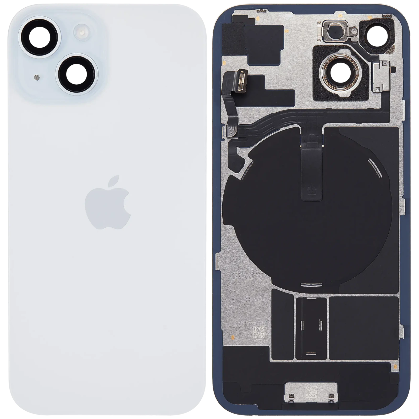 Back Glass with MagSafe Magnet & NFC & Flashlight Flex For iPhone 15 (Genuine OEM) (Blue) - Image 2