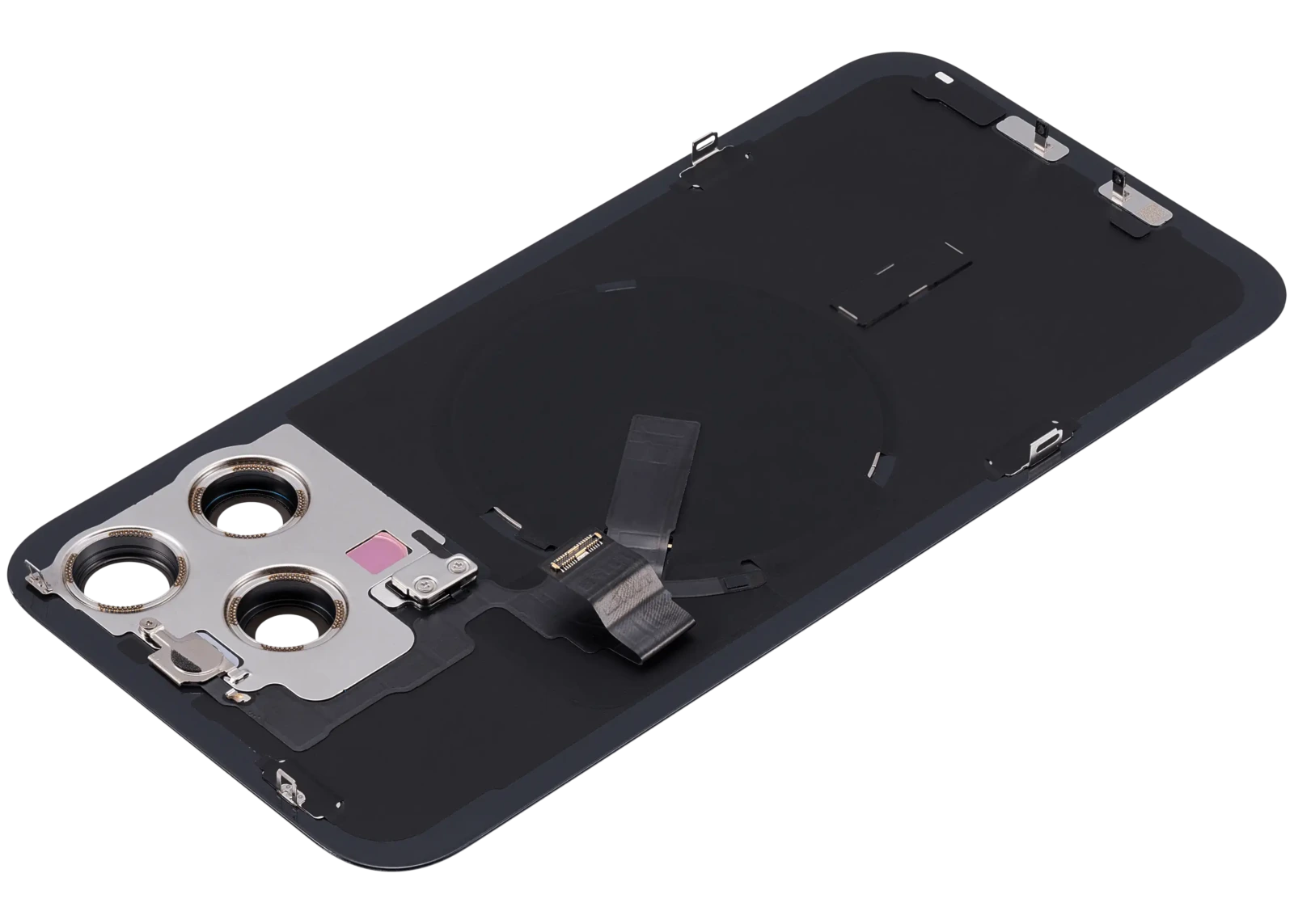 Back Glass with MagSafe Magnet & NFC & Flashlight Flex For iPhone 15 Pro Max (Genuine OEM) (UK / EU Version) (Black Titanium) - Image 5