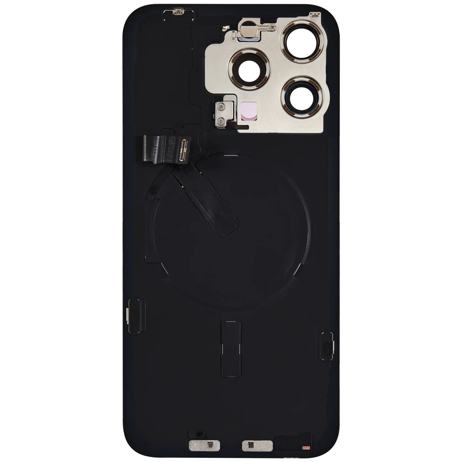 Back Glass with MagSafe Magnet & NFC & Flashlight Flex For iPhone 15 Pro Max (Genuine OEM) (UK / EU Version) (Natural Titanium) - Image 3