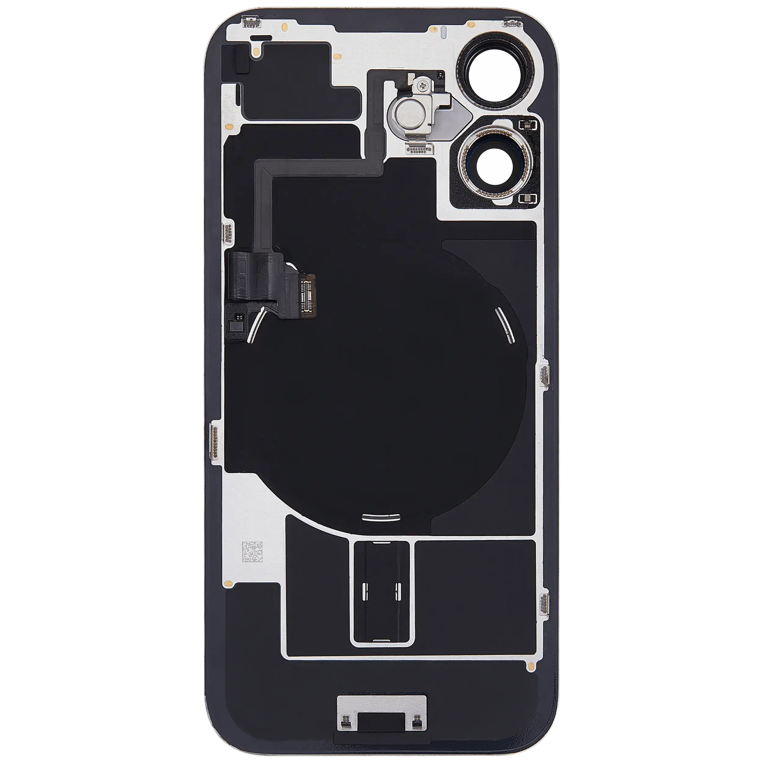 Back Glass with MagSafe Magnet & NFC & Flashlight Flex For iPhone 16 (Genuine OEM) (UK / EU Version) (Pink) - Image 2