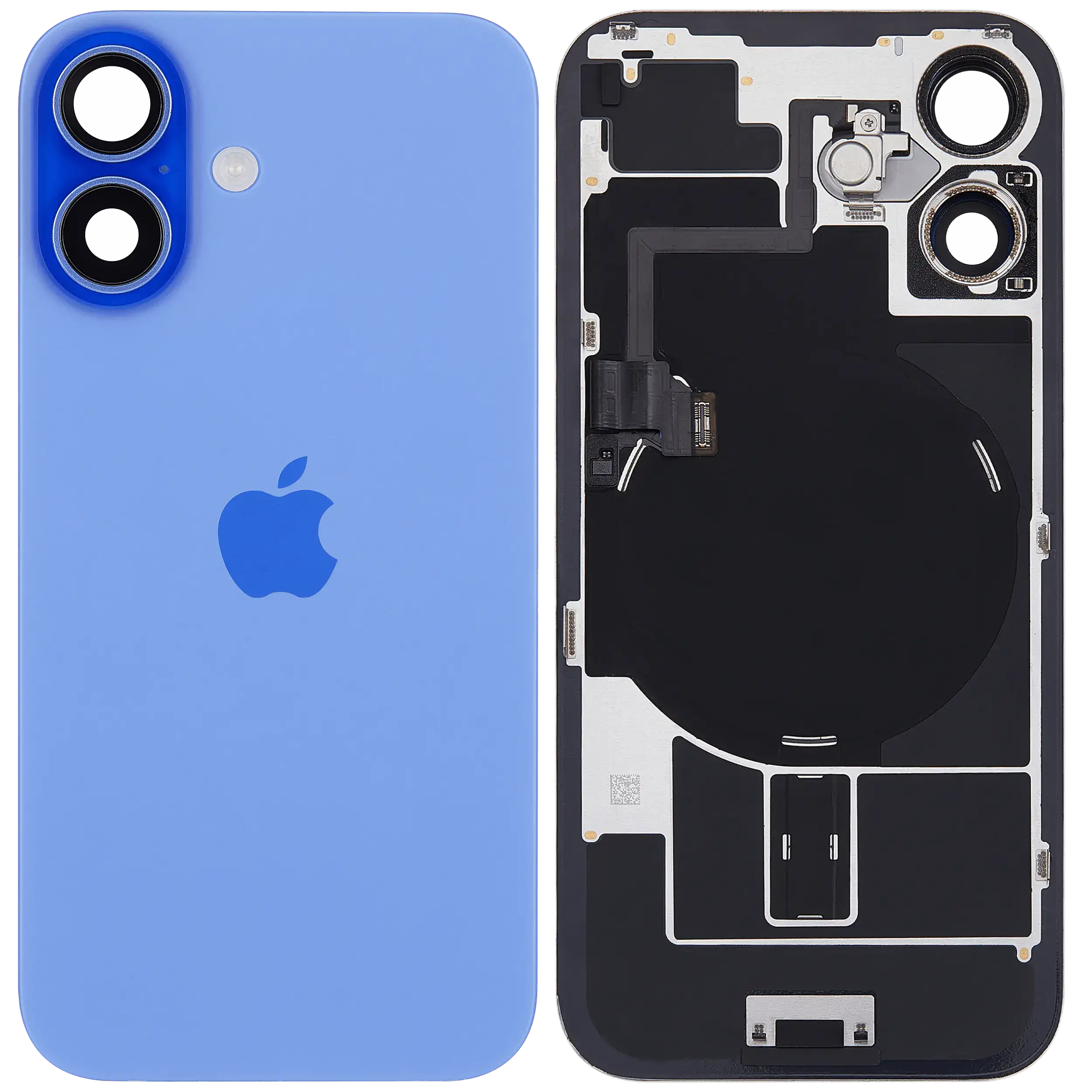Back Glass with MagSafe Magnet & NFC & Flashlight Flex For iPhone 16 (Genuine OEM) (UK / EU Version) (Ultramarine) - Image 4