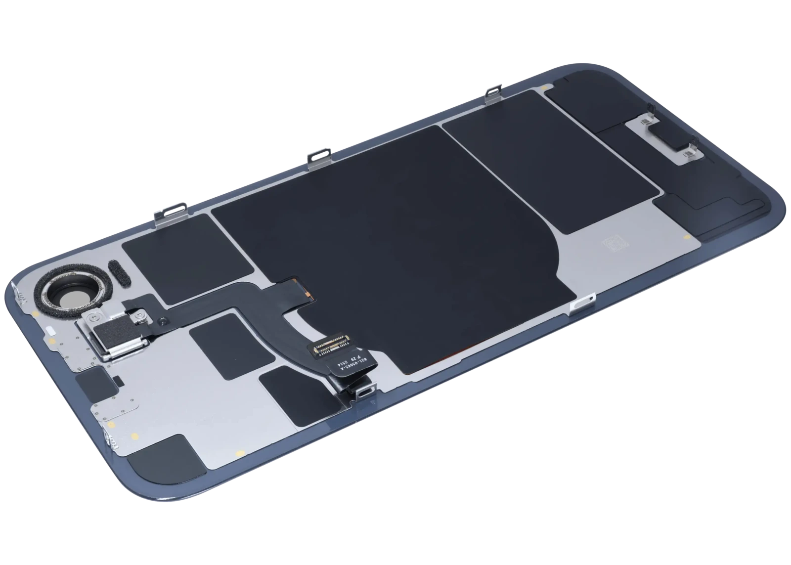 Back Glass with MagSafe Magnet & NFC & Flashlight Flex For iPhone 16e (Genuine OEM) (Black)