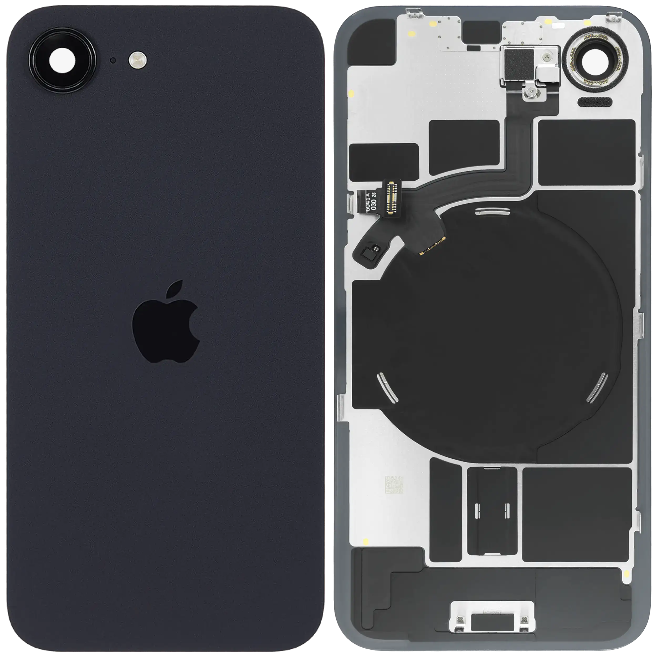 Back Glass with MagSafe Magnet & NFC & Flashlight Flex For iPhone 17e (Genuine OEM) (Black) - Image 4