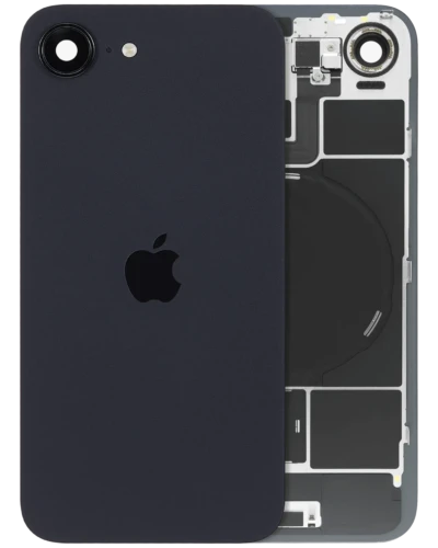 Back Glass with MagSafe Magnet & NFC & Flashlight Flex For iPhone 17e (Genuine OEM) (Black)