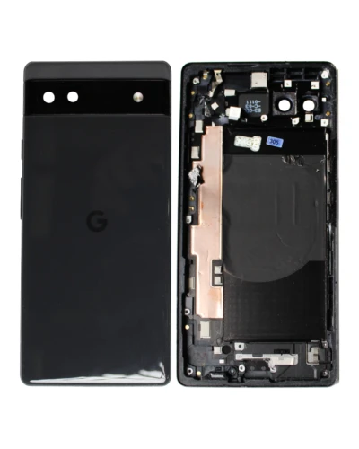 Back Housing For Google Pixel 6a (Used OEM Pull: Grade A) (Charcoal)