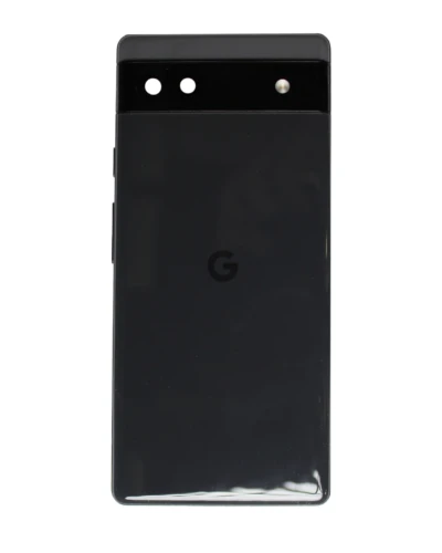 Back Housing For Google Pixel 6a (Used OEM Pull: Grade B/C) (Charcoal)