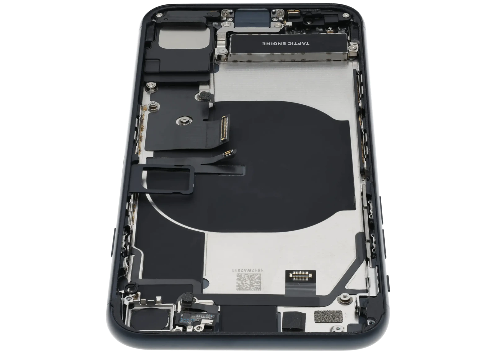 Back Housing W/ Charging Port Flex and Small Components Pre-Installed For iPhone SE (2022) (Used OEM Pull: Grade B) (Midnight) - Image 7