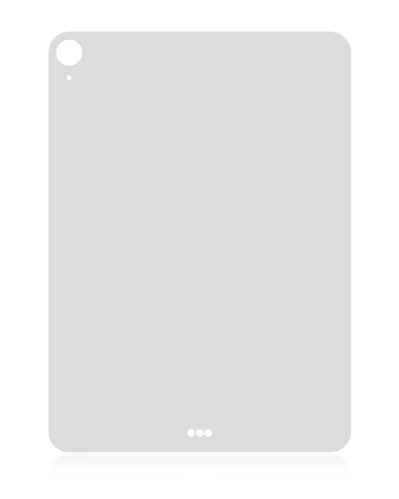 Back Skin For iPad 5 (2017) / iPad 6 (2018) (Cellular) (Silver)
