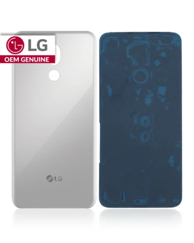 Back cover Glass For LG Stylo 5 (Genuine OEM) (Silver White)