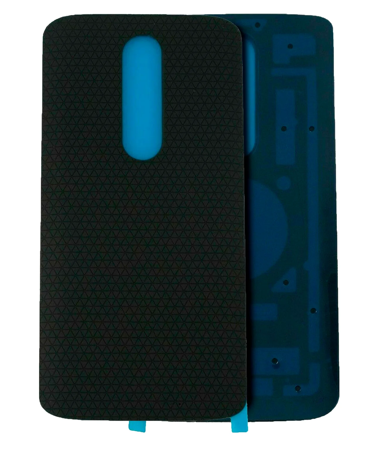 Back cover Glass For Motorola Droid Turbo 2 (XT1585 / XT1580 / XT1581 / 2015) (Used OEM Pull: Grade A) (Black) - Image 3