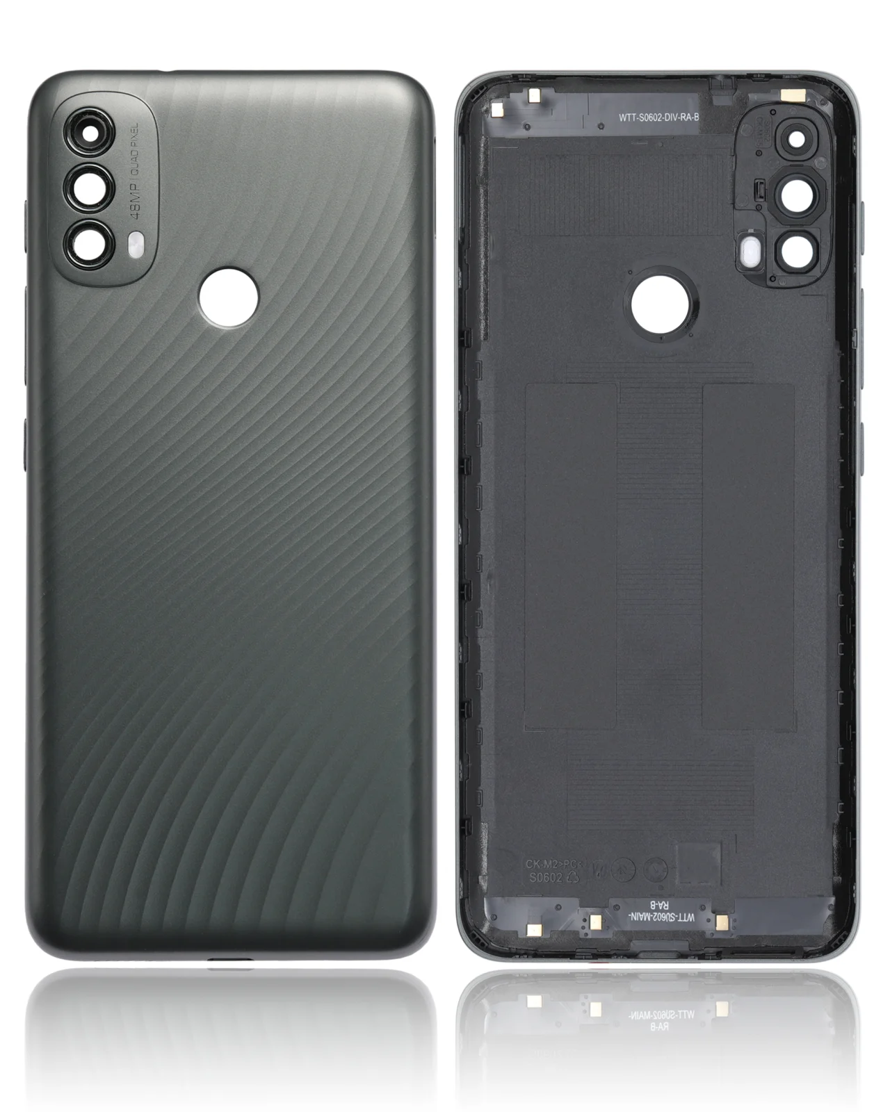 Back cover Glass For Motorola Moto E40 (XT2159 / 2021) (Carbon Gray)