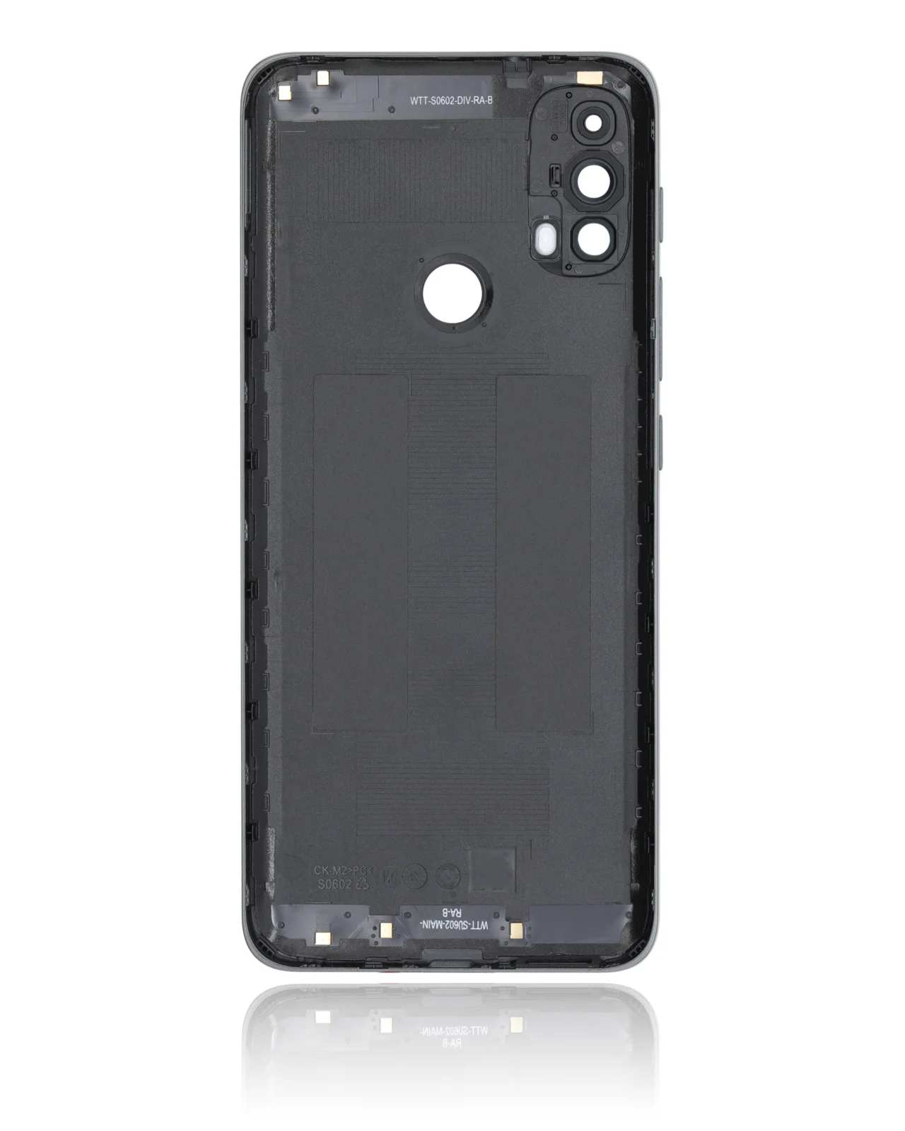 Back cover Glass For Motorola Moto E40 (XT2159 / 2021) (Carbon Gray) - Image 3