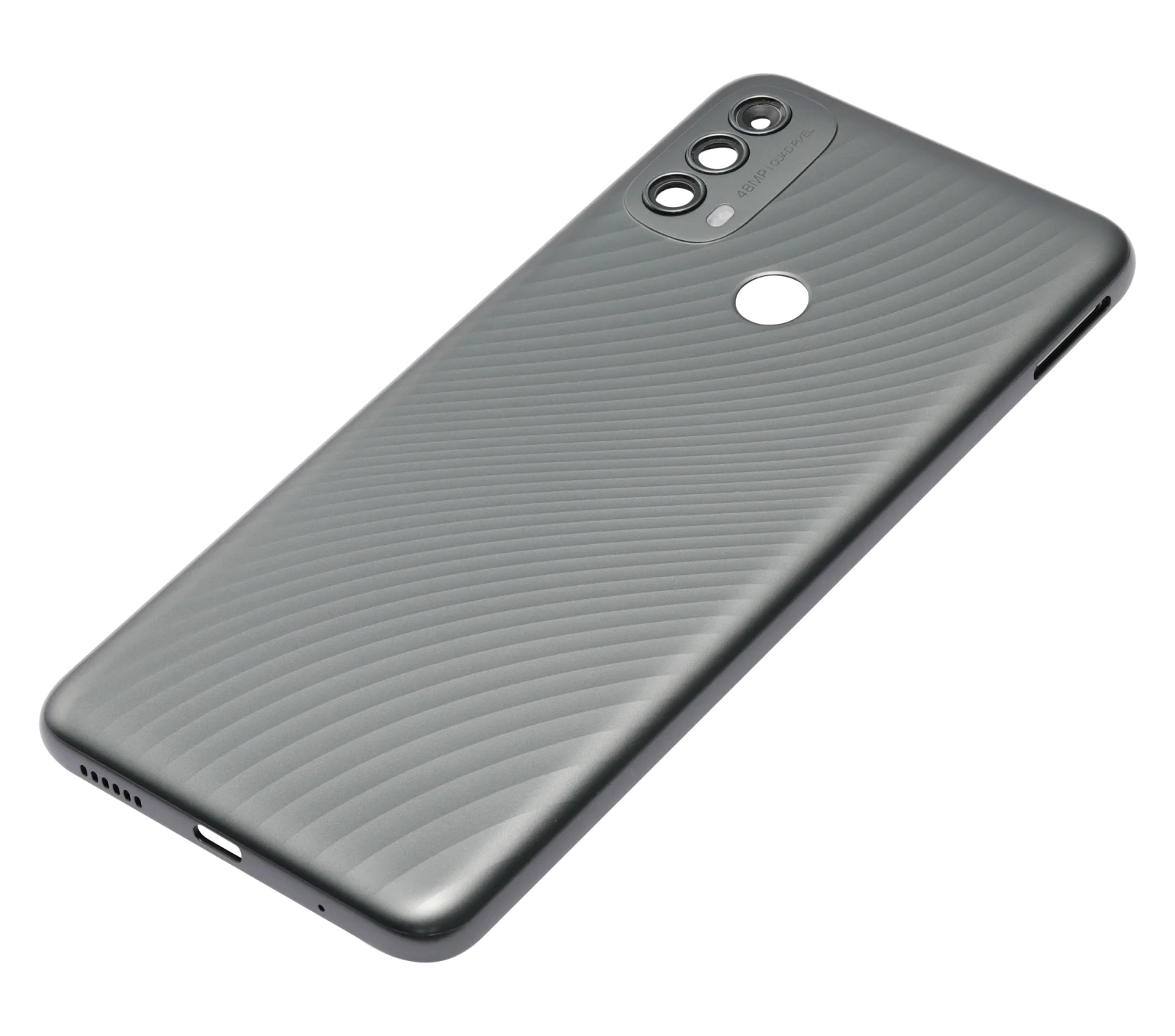 Back cover Glass For Motorola Moto E40 (XT2159 / 2021) (Carbon Gray) - Image 5