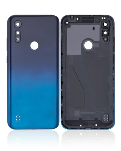Back cover Glass For Motorola Moto E6S (XT2053 / 2020) (Peacock Blue)