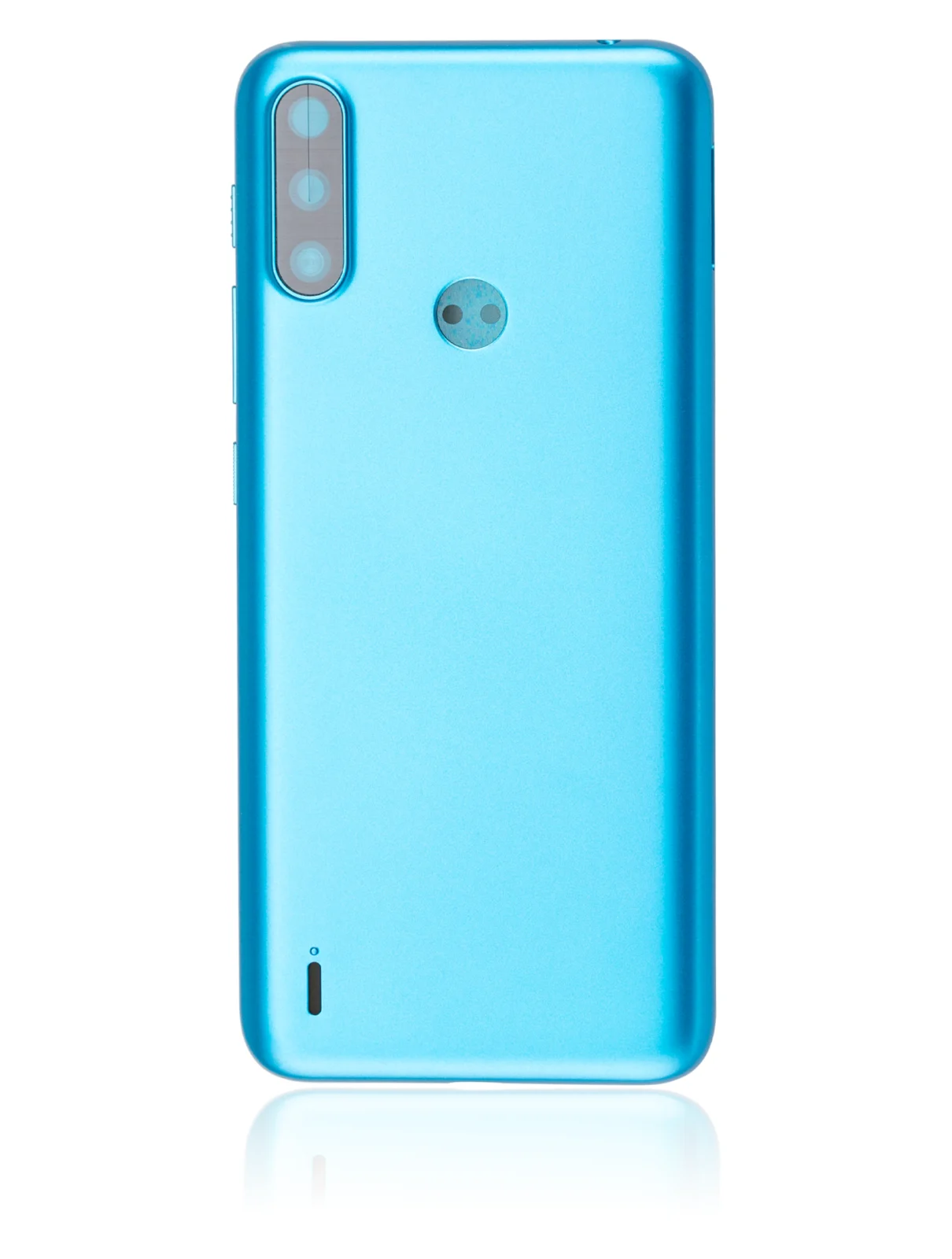 Back cover Glass For Motorola Moto E7 Power (XT2097-6 / 2021) (Tahiti Blue) - Image 2