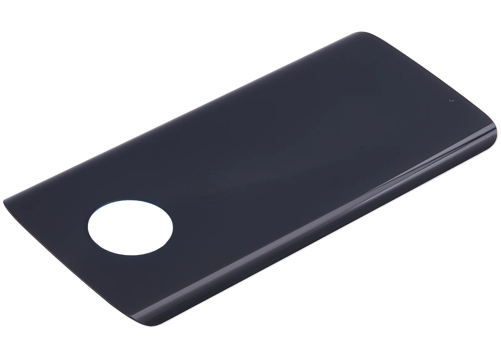 Back cover Glass For Motorola Moto G6 (XT1925 / 2018) (Genuine OEM) (Black) - Image 4