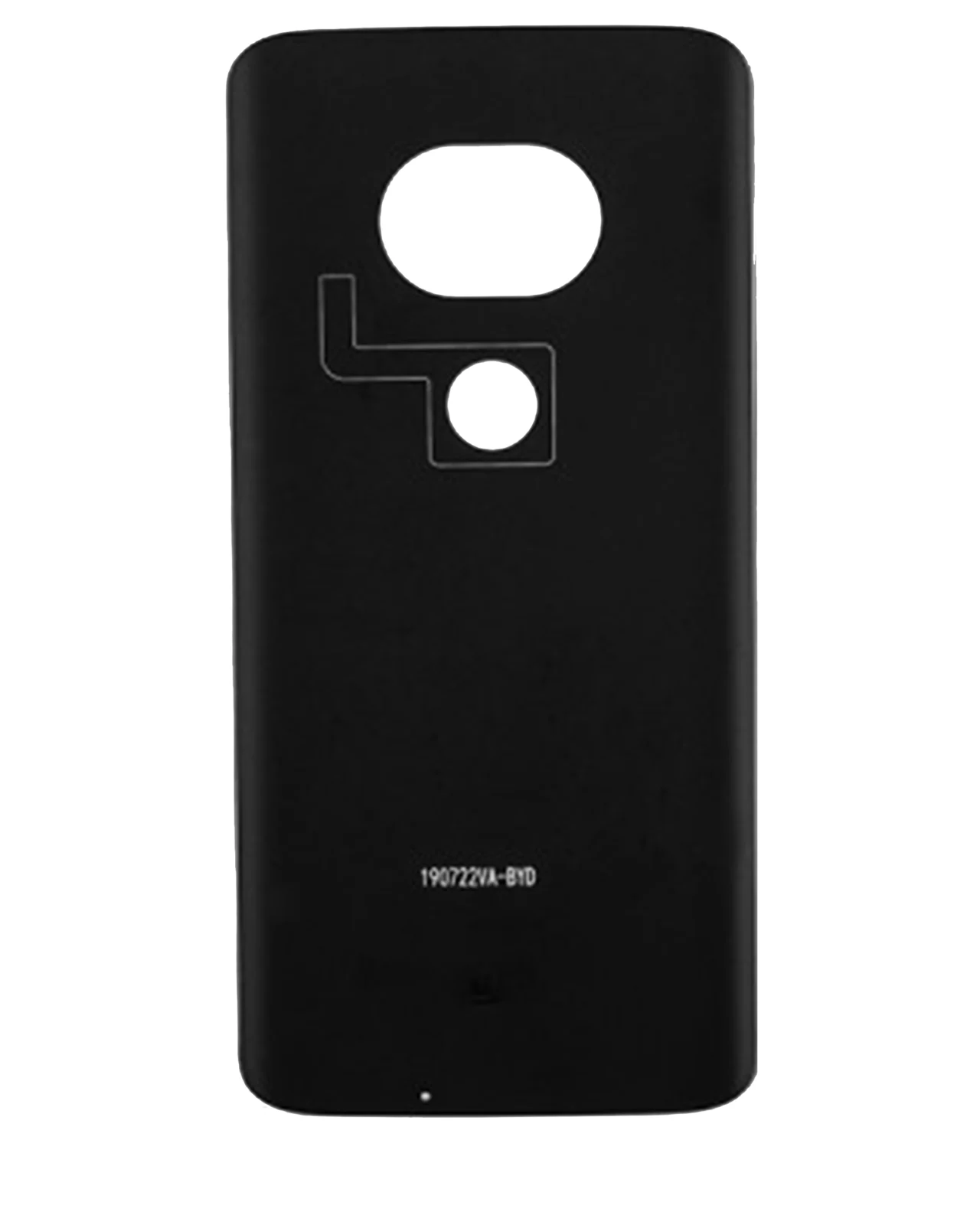 Back cover Glass For Motorola Moto G7 Plus Revvl (XT1965-T / 2019) (Genuine OEM) (Black)