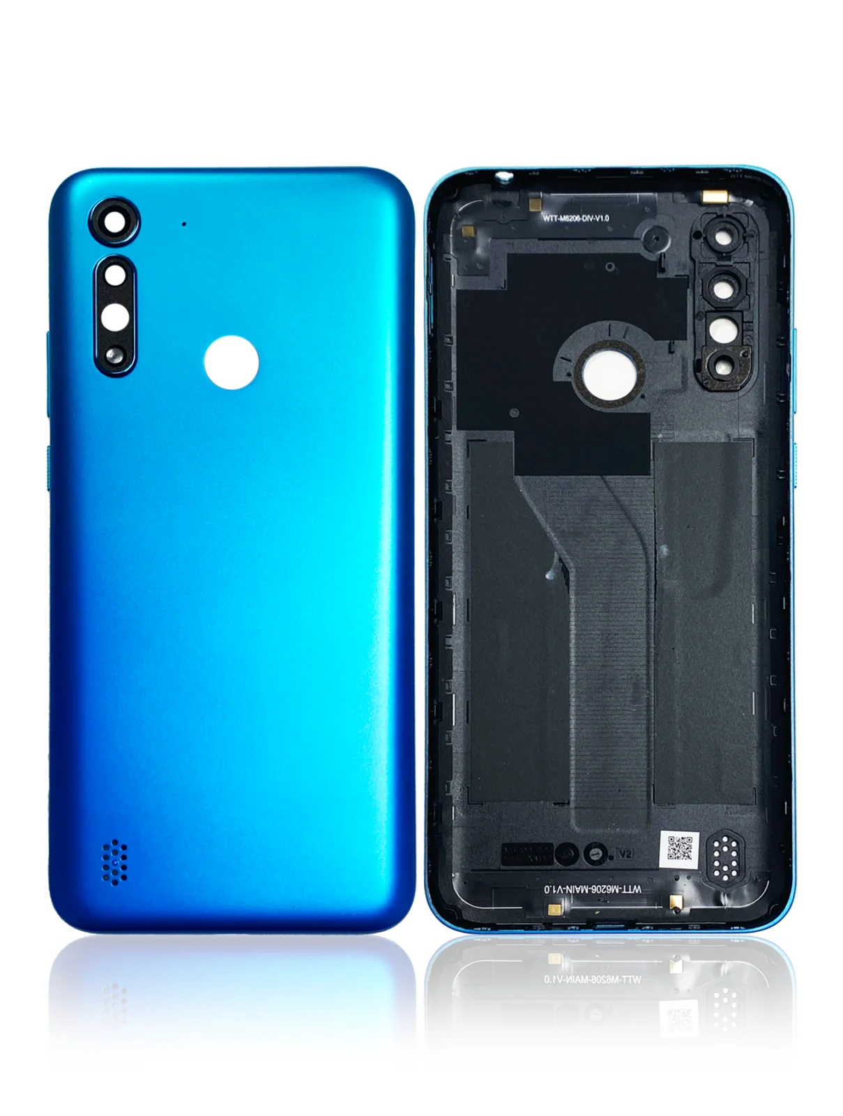 Back cover Glass For Motorola Moto G8 Power Lite (XT2055 / 2020) (Arctic Blue)