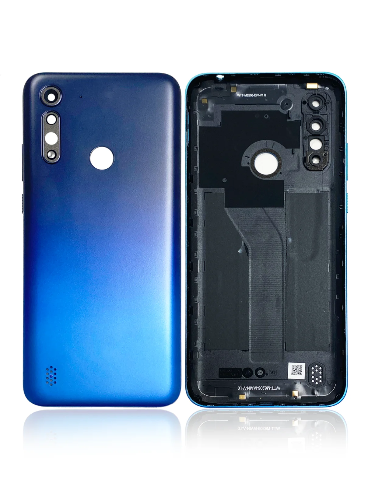 Back cover Glass For Motorola Moto G8 Power Lite (XT2055 / 2020) (Royal Blue)