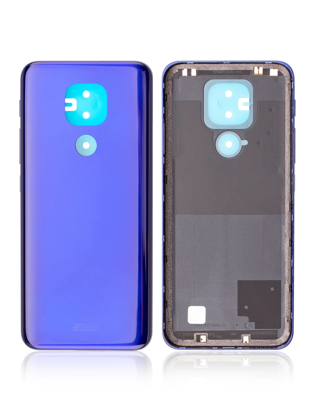 Back cover Glass For Motorola Moto G9 Play (XT2083 / 2020) (Sapphire Blue) - Image 9