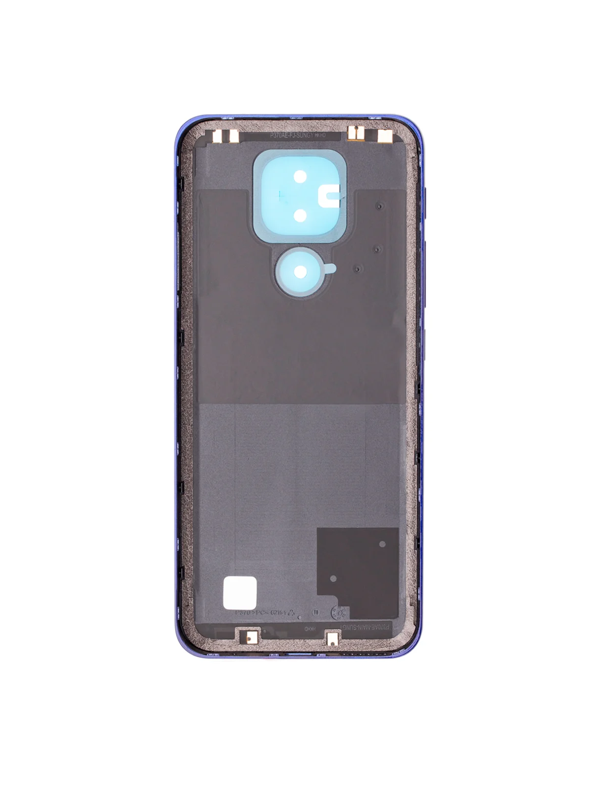 Back cover Glass For Motorola Moto G9 Play (XT2083 / 2020) (Sapphire Blue) - Image 2