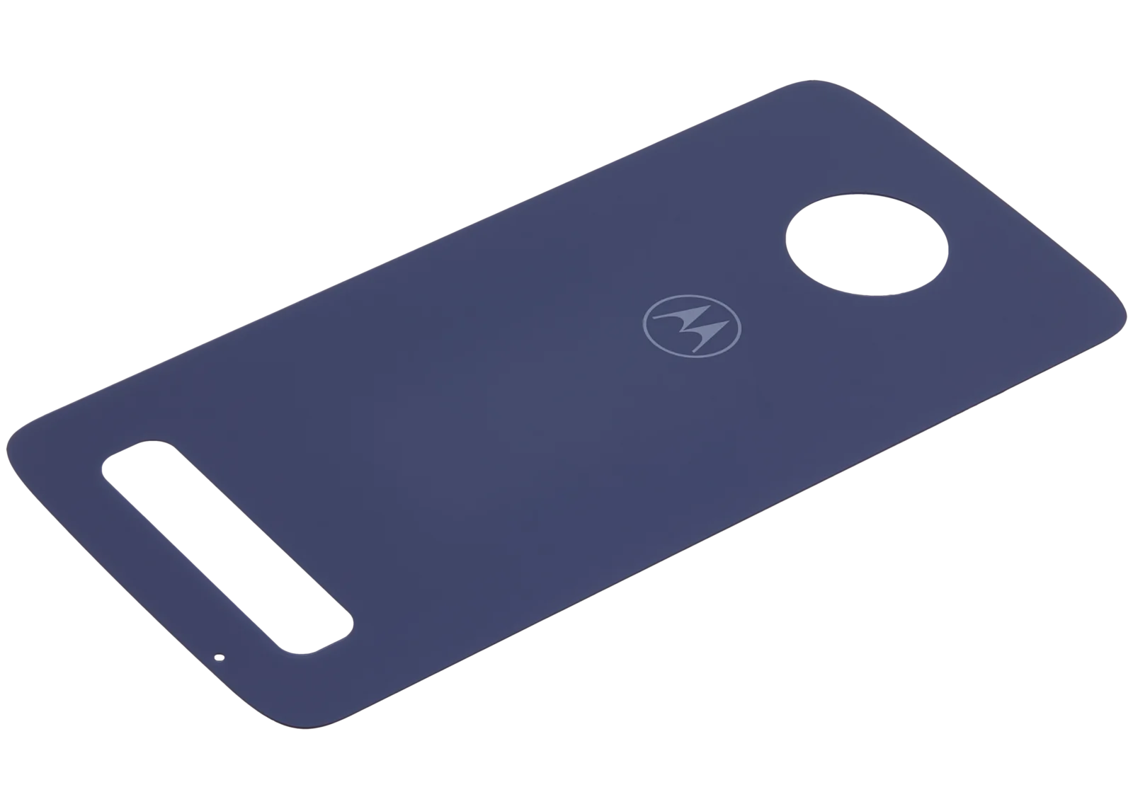 Back cover Glass For Motorola Moto Z3 Play (XT1929 / 2018) (Genuine OEM) (Deep Indigo) - Image 4