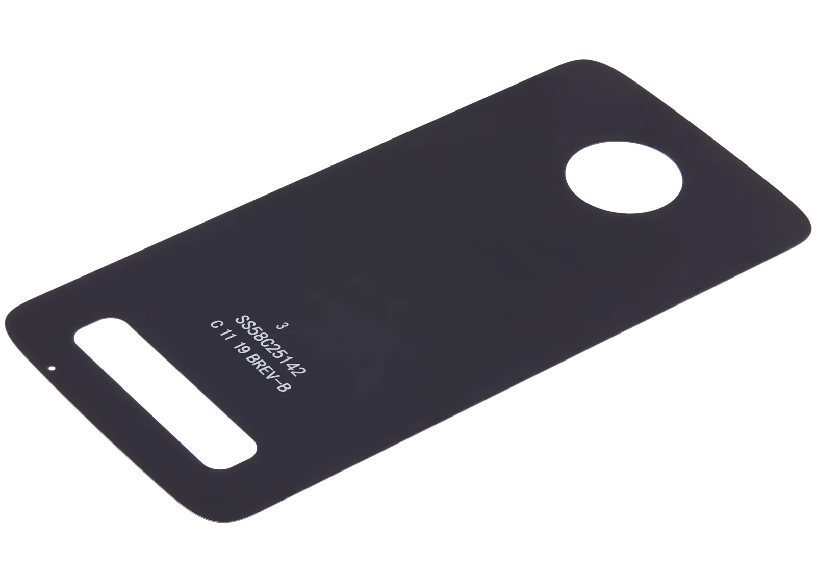 Back cover Glass For Motorola Moto Z3 Play (XT1929 / 2018) (Genuine OEM) (Deep Indigo) - Image 5