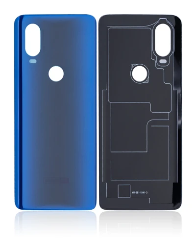 Back cover Glass For Motorola One Vision / P50 (XT1970 / 2019) (Sapphire Blue)