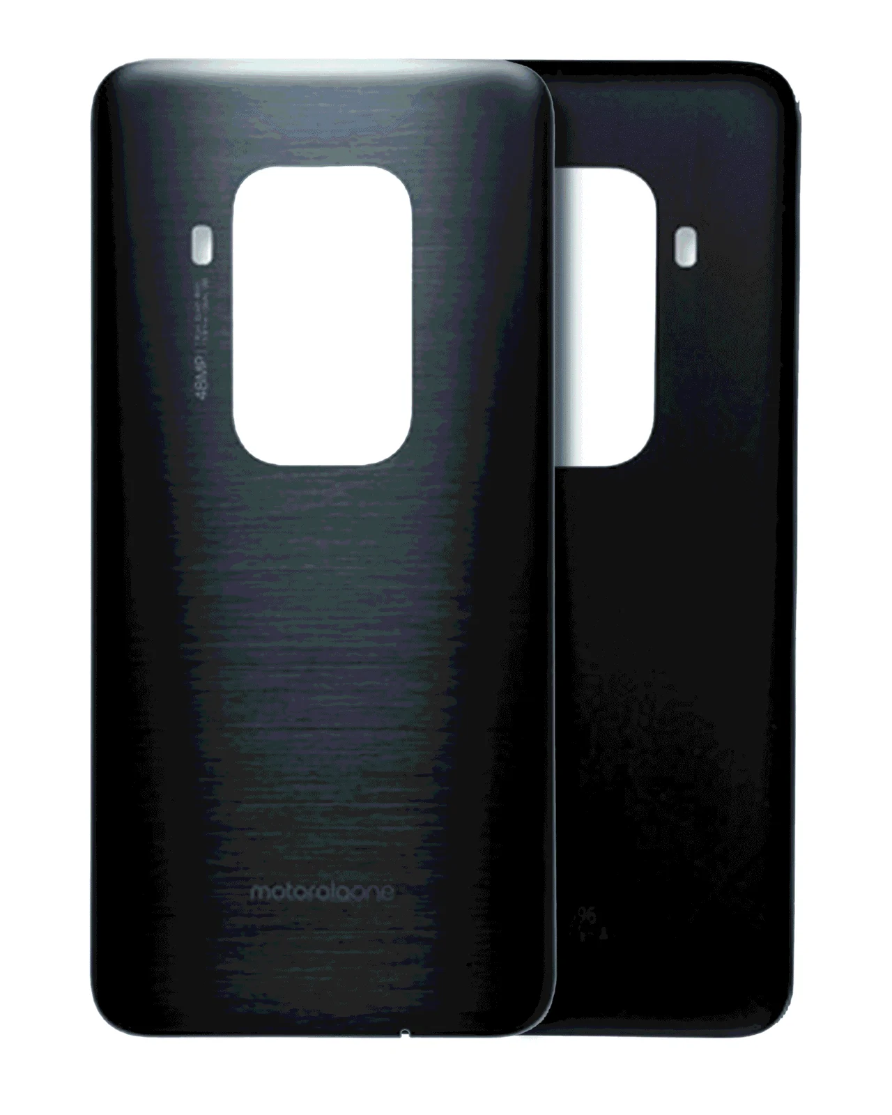 Back cover Glass For Motorola One Zoom (XT2010-01 / 2019) (Genuine OEM) (Gray) - Image 4