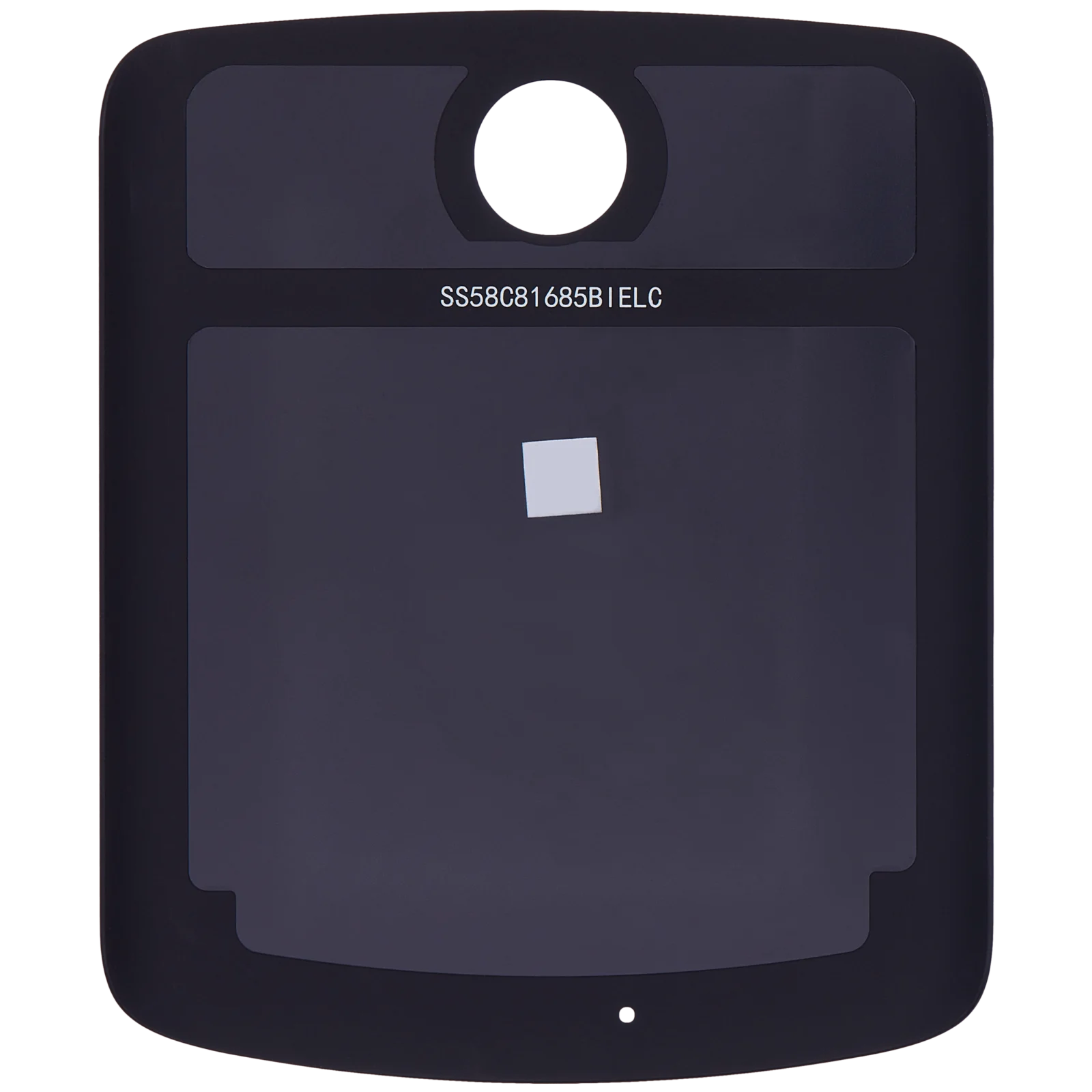 Back cover Glass For Motorola Razr 5G (XT2071 / 2020) (Liquid Mercury) (Genuine OEM) - Image 4