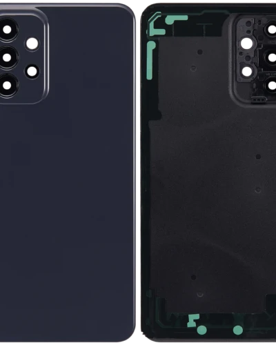 Back cover Glass For Samsung Galaxy A23 (A235 / 2022) (Aftermarket Plus) (Black)