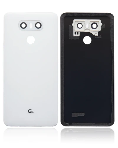 Back cover Glass With Adhesive Pre-Installed For LG G6 (Mystic White)