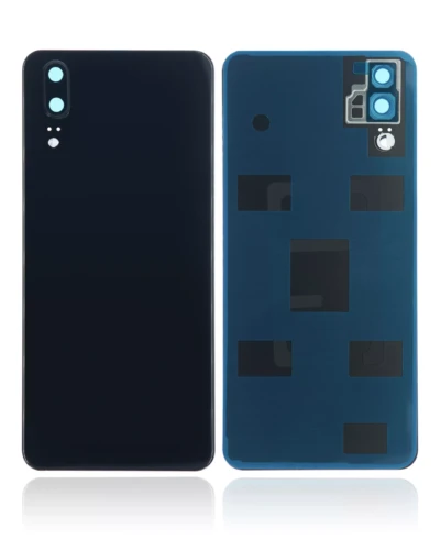Back cover Glass With Camera Lens For Huawei P20 (Black)
