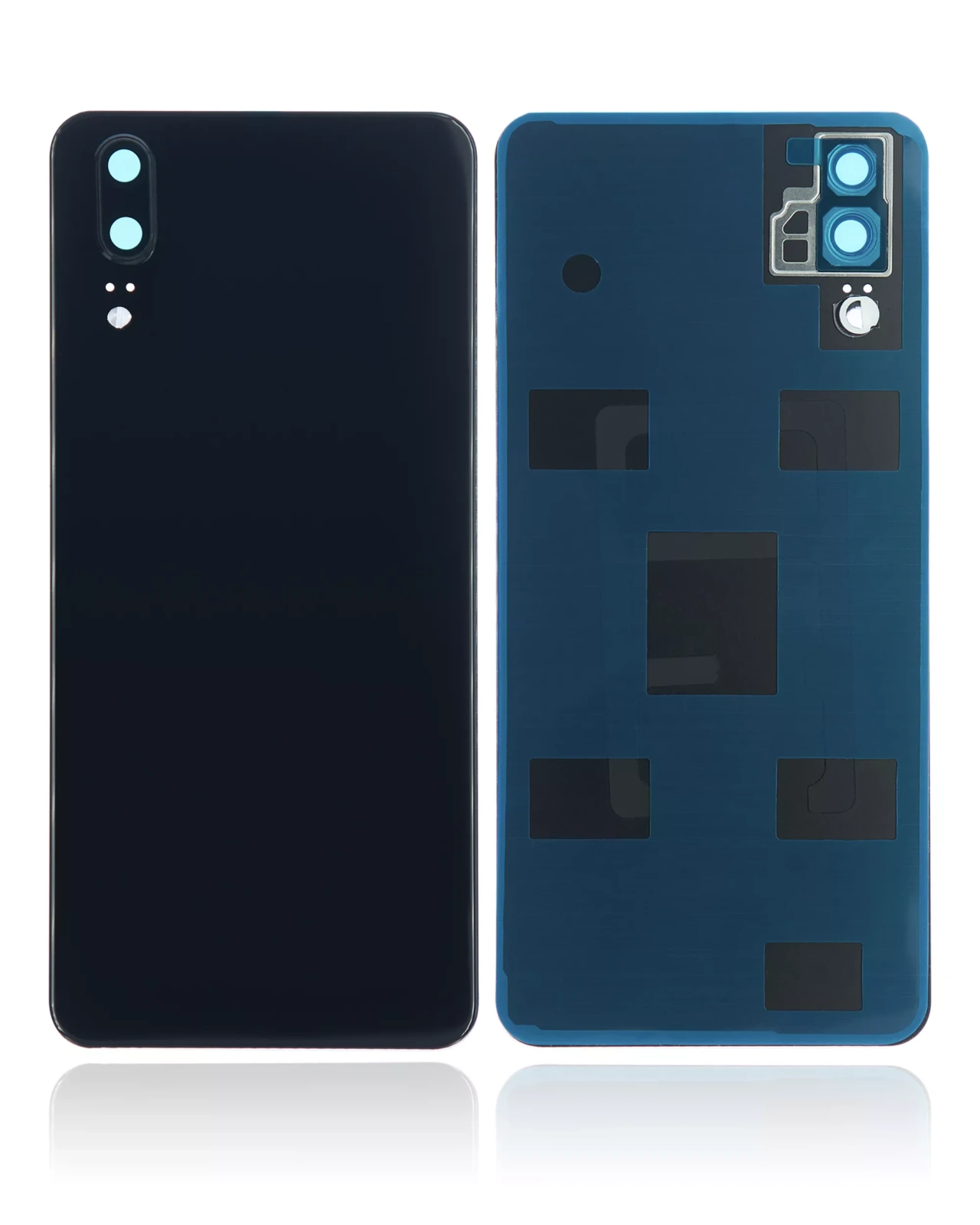 Back cover Glass With Camera Lens For Huawei P20 (Black)
