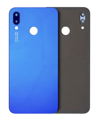 Back cover Glass With Camera Lens For Huawei P20 Lite (Blue)