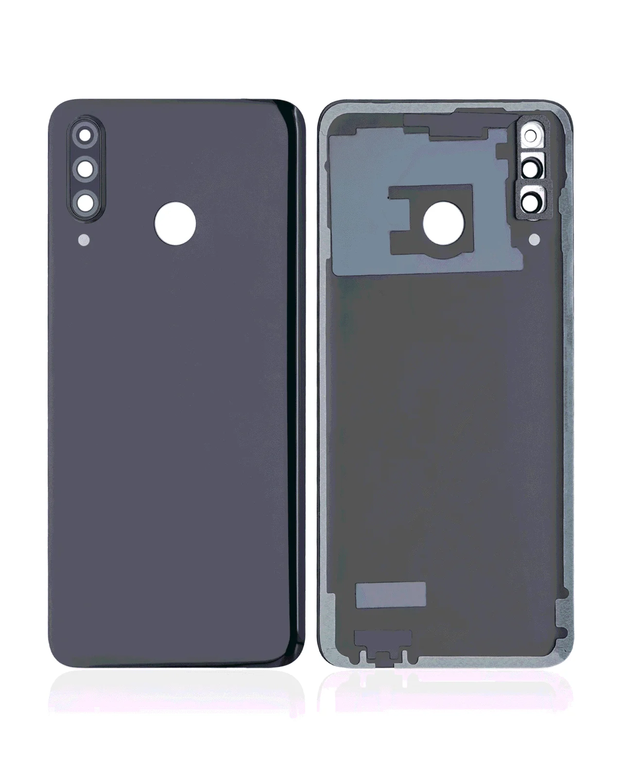 Back cover Glass With Camera Lens For Huawei P30 Lite / Nova 4E (4GB RAM / Without Logo) (Midnight Black) - Image 8