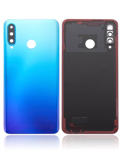 Back cover Glass With Camera Lens For Huawei P30 Lite / Nova 4E (4GB RAM / Without Logo) (Peacock Blue)