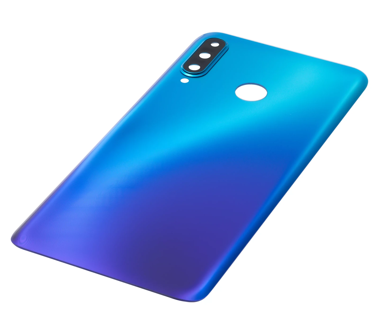 Back cover Glass With Camera Lens For Huawei P30 Lite / Nova 4E (4GB RAM / Without Logo) (Peacock Blue) - Image 6