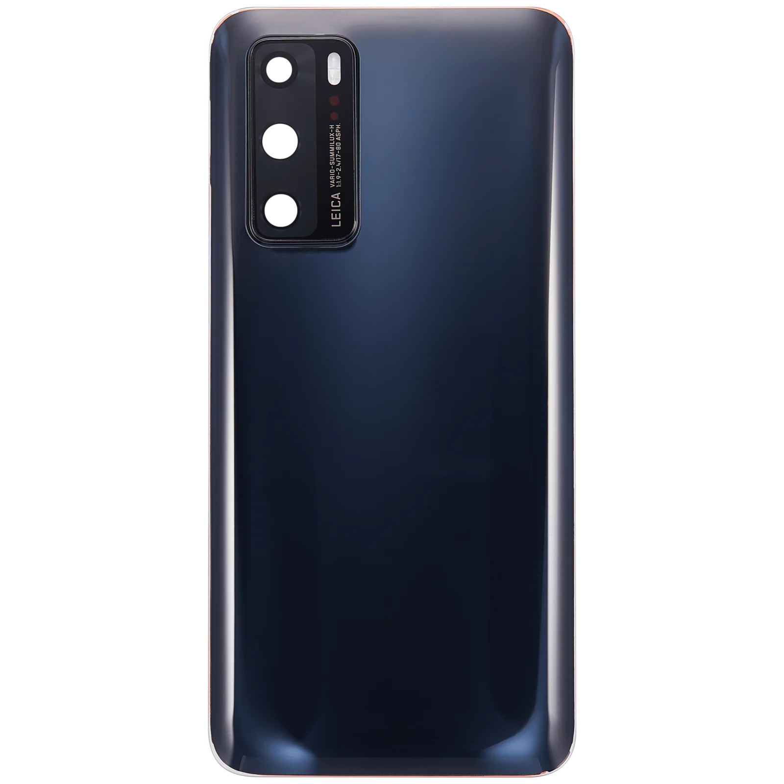 Back cover Glass With Camera Lens For Huawei P40 (Black) - Image 2