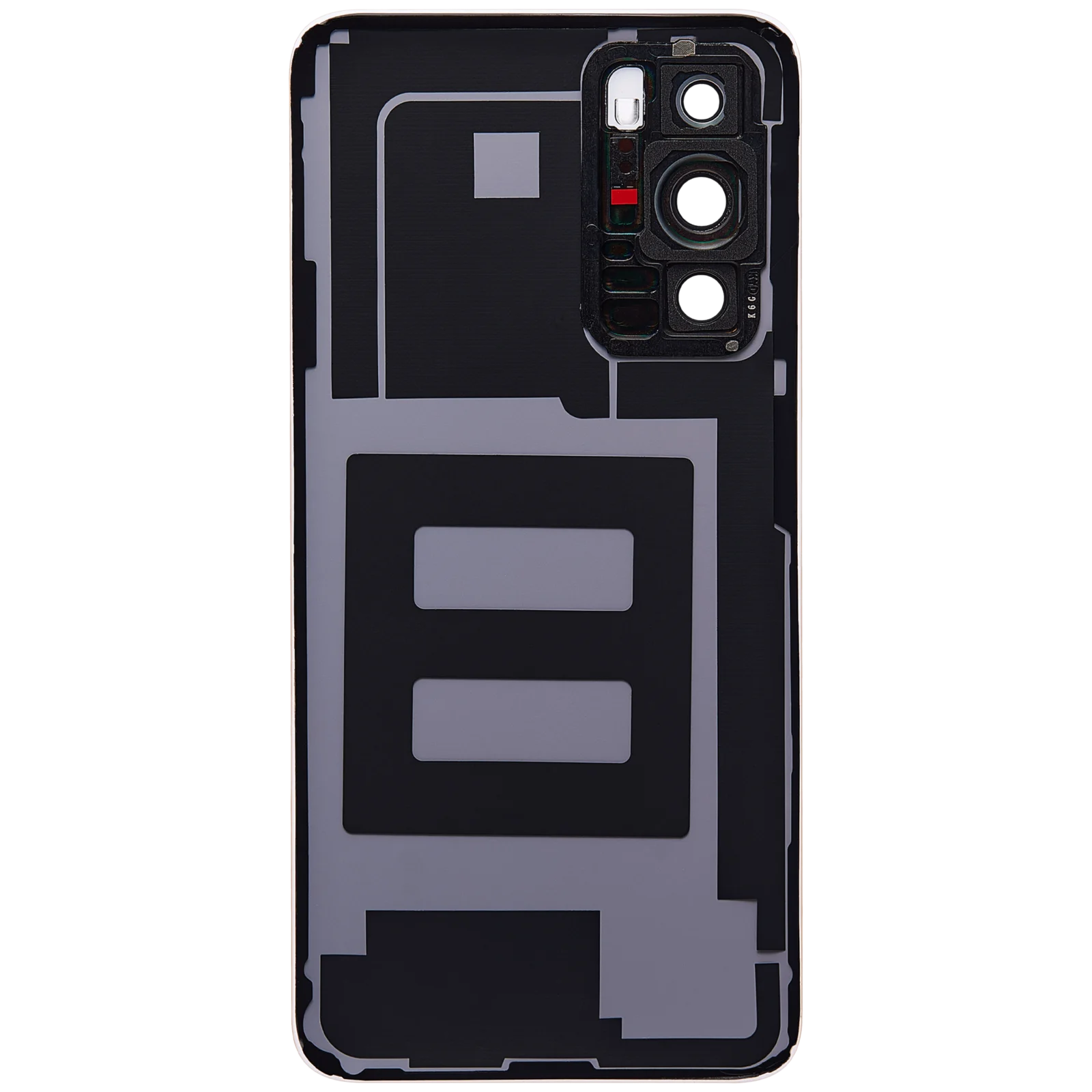 Back cover Glass With Camera Lens For Huawei P40 (Black) - Image 3
