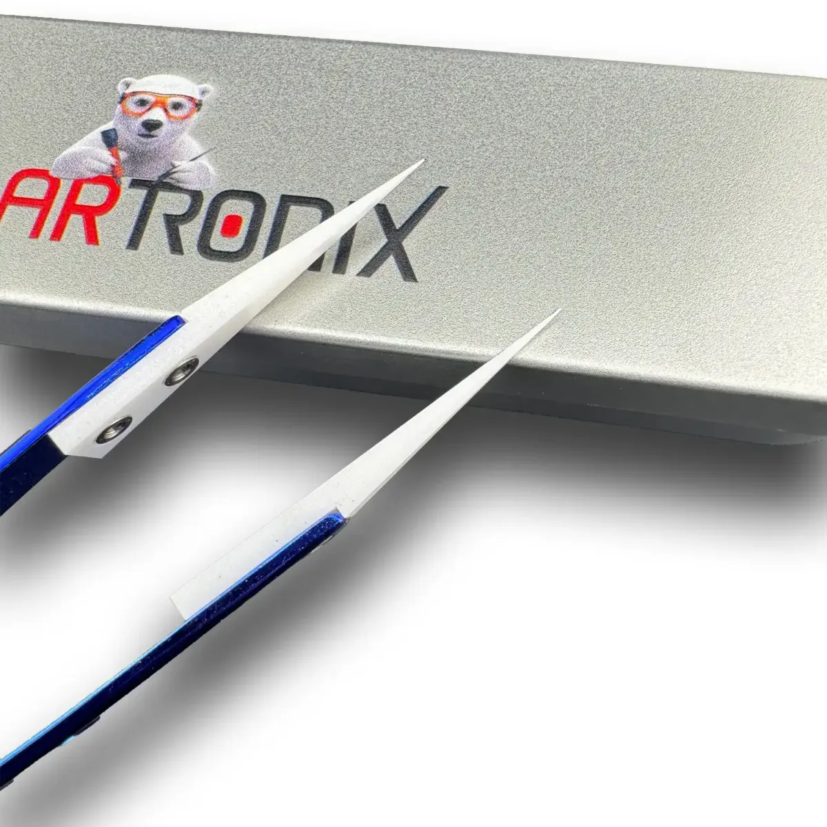 CT-01 Ceramic Precision Straight Tip Tweezer ESD Safe Anti-Static / Ultra Sharp Tip for Micro Soldering & Electronics Repair (PolarTronix) - Image 3