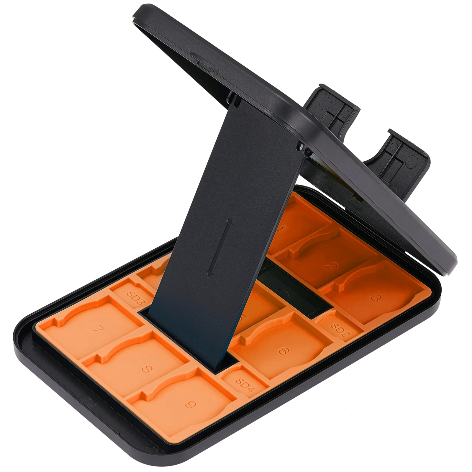 Card Box Stand For Nintendo Switch / Switch 2 / Switch Lite / Switch OLED Console (Orange)